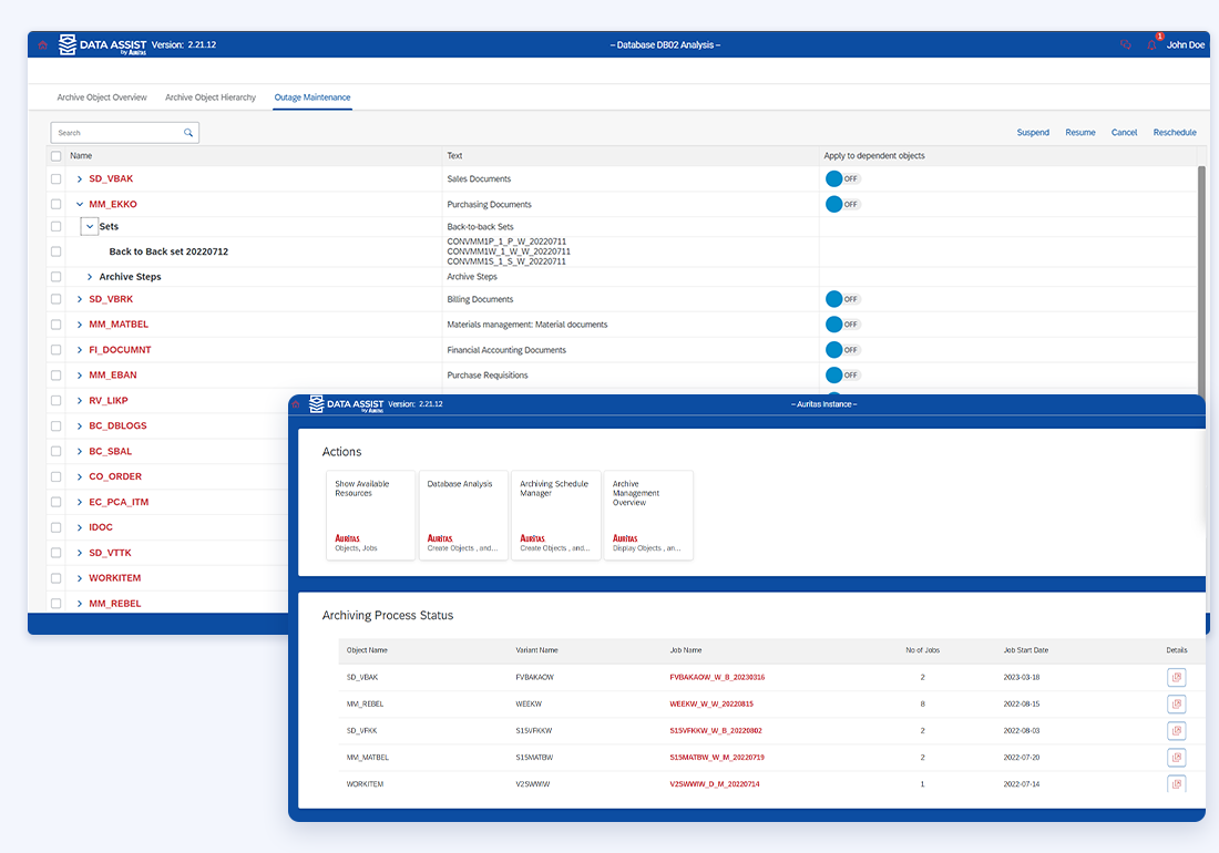 DATAB22 DATAB22 Data ASSIST: SAP Data Archiving Tool by Auritas