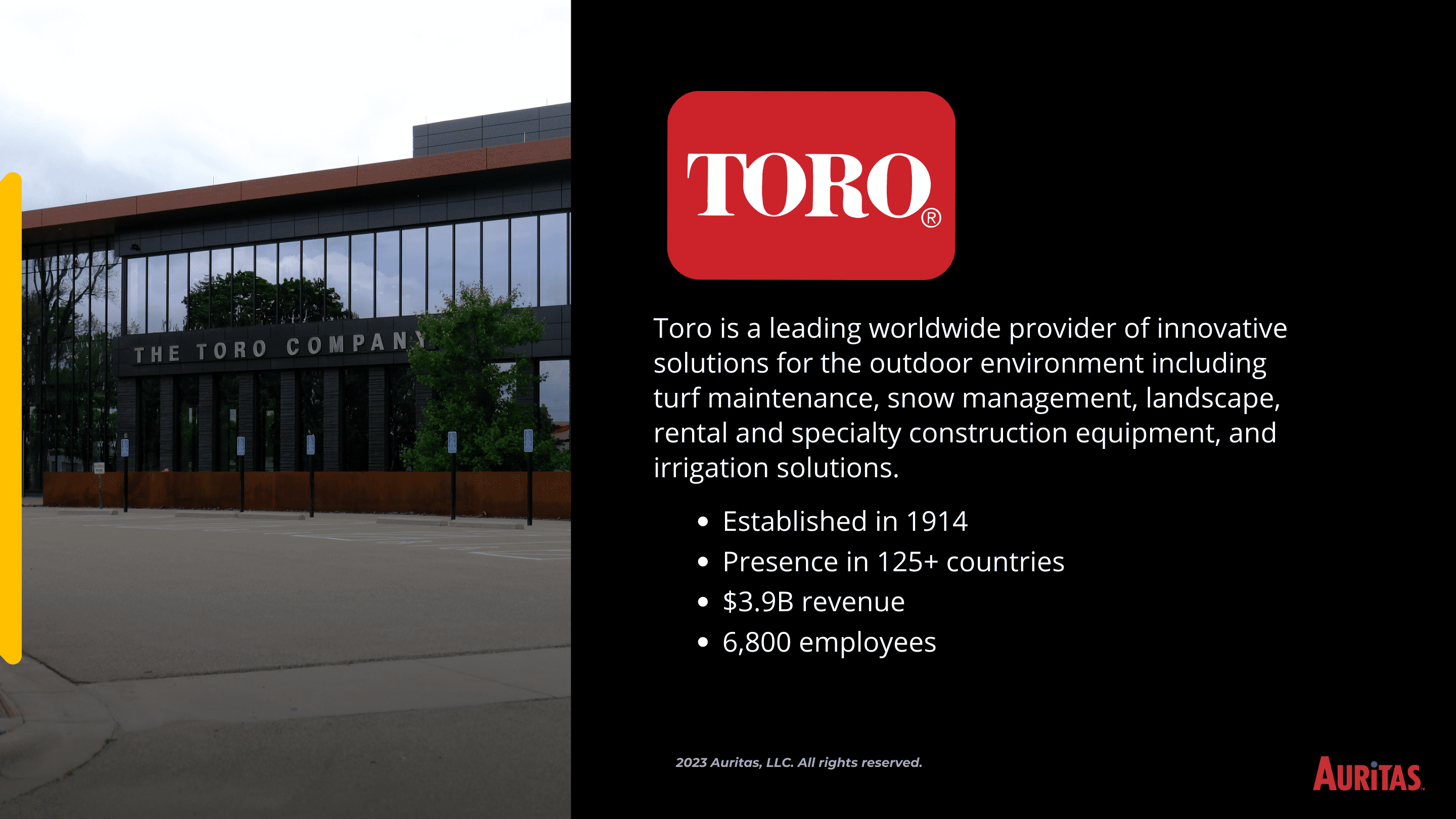 2 7 Vendor Invoice Management Optimization: Toro