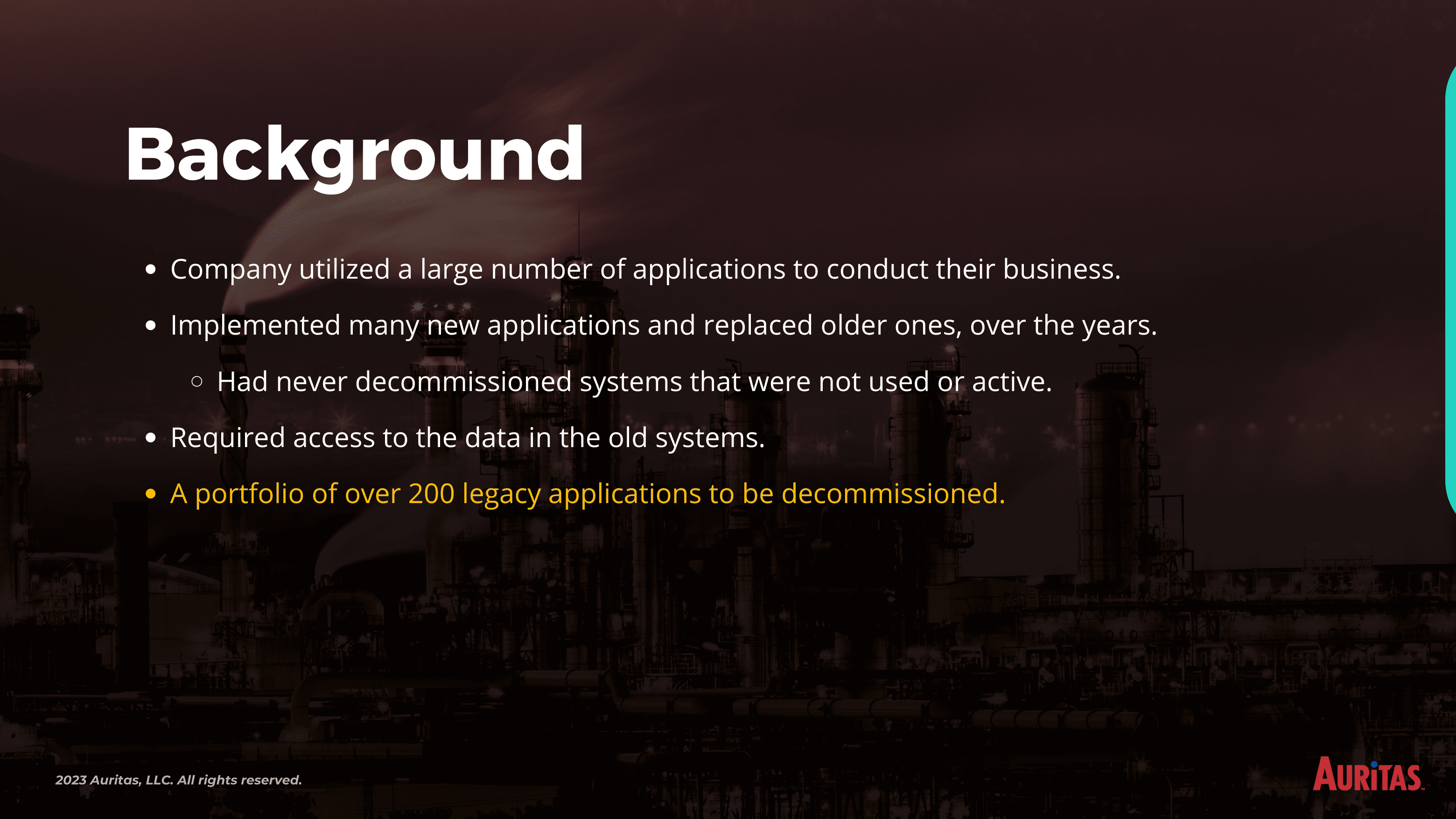 Legacy Decommissioning