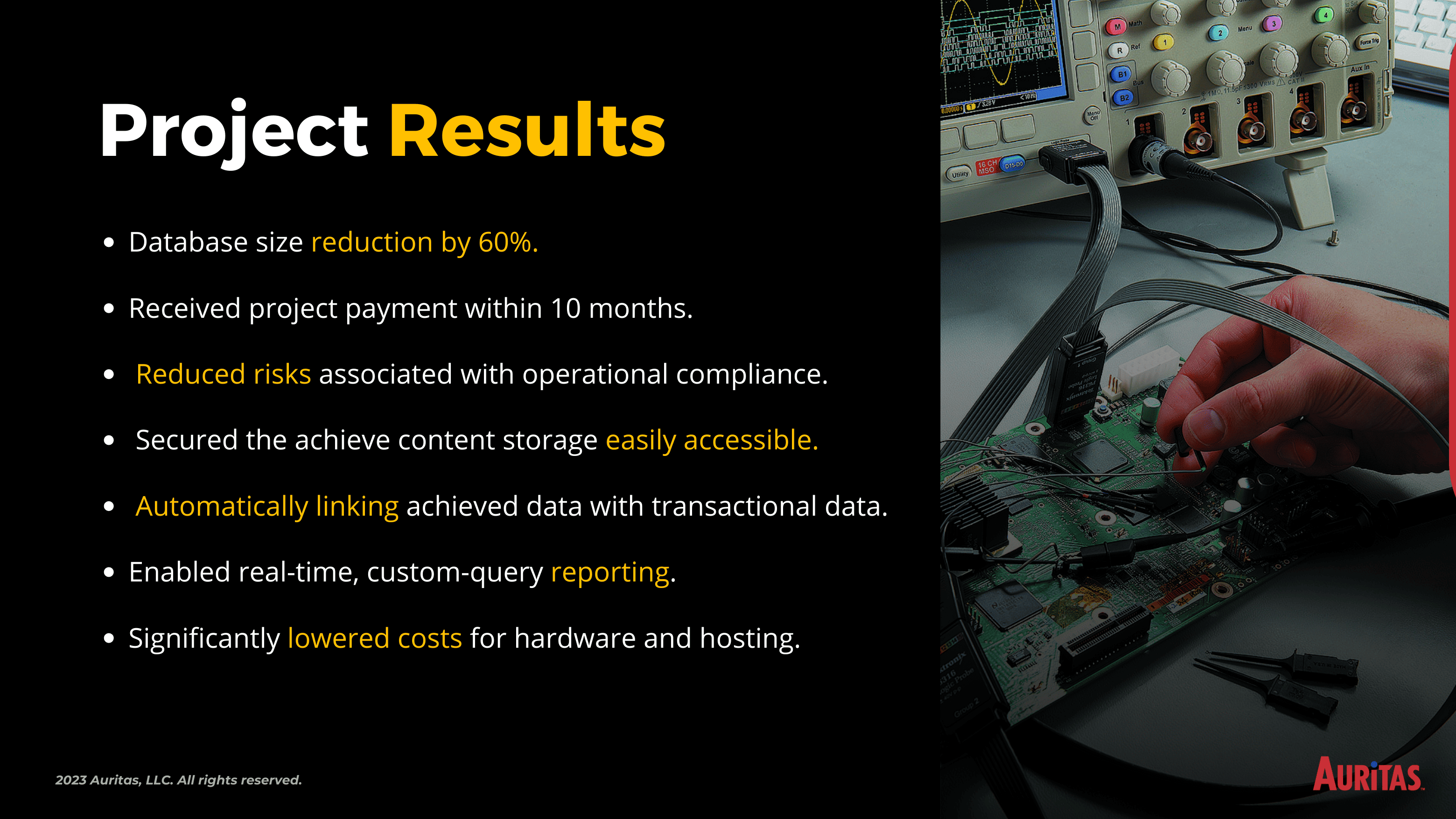 5 Data ASSIST | Data Archiving for Distributor: TTI