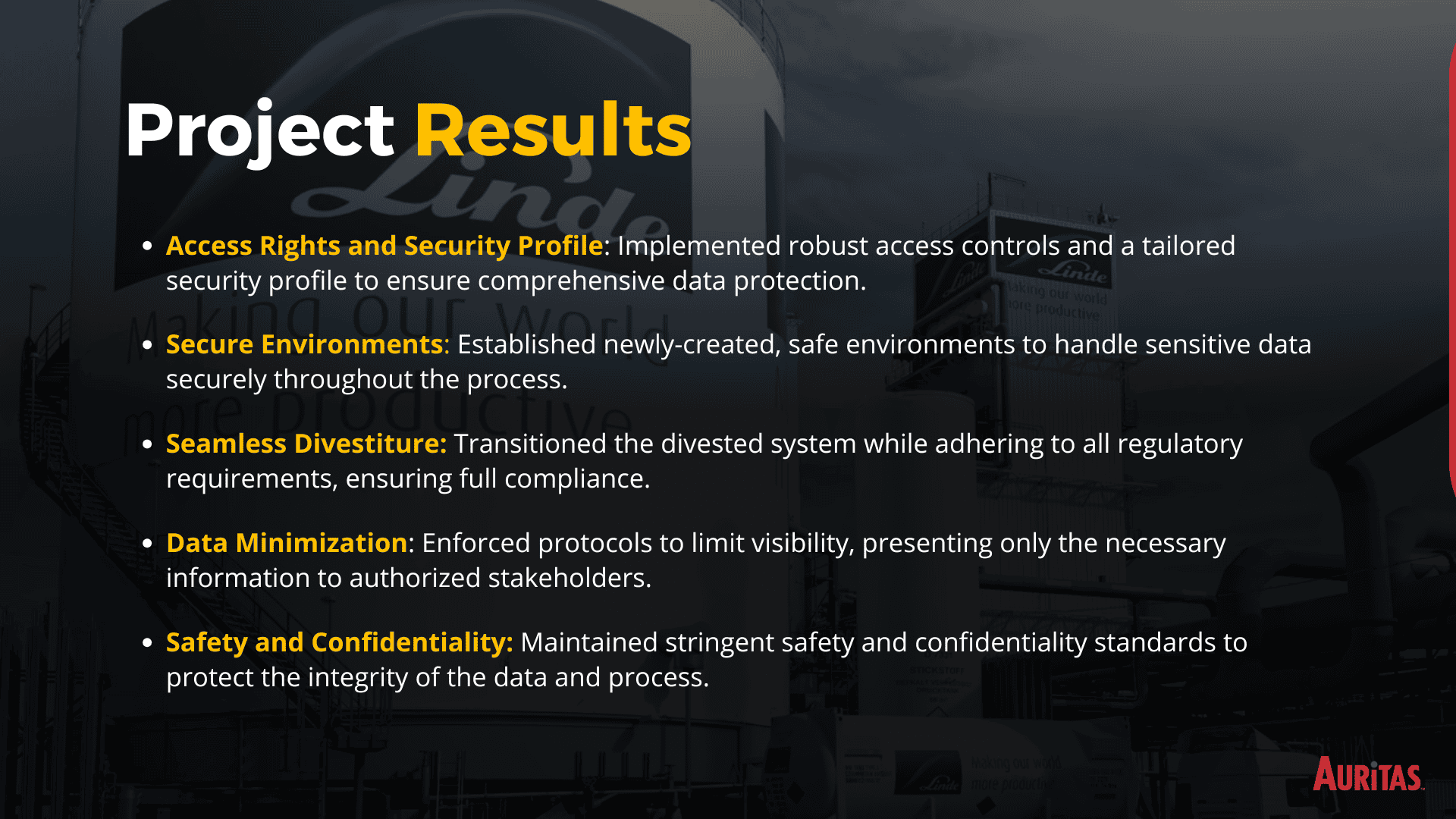 Project Results: System Divestiture Increasing Compliance During Merger