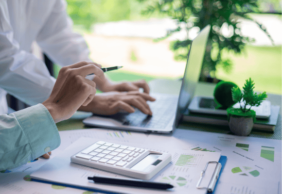analyzing content on computer in business